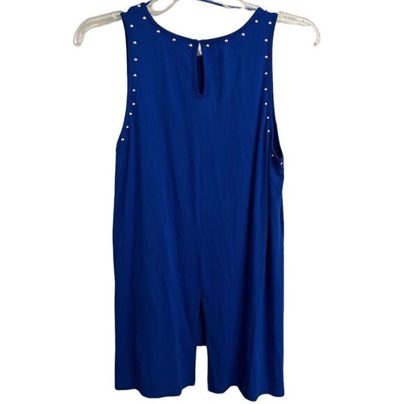 Vince Camuto Blue Studded Top - Picture 2 of 8